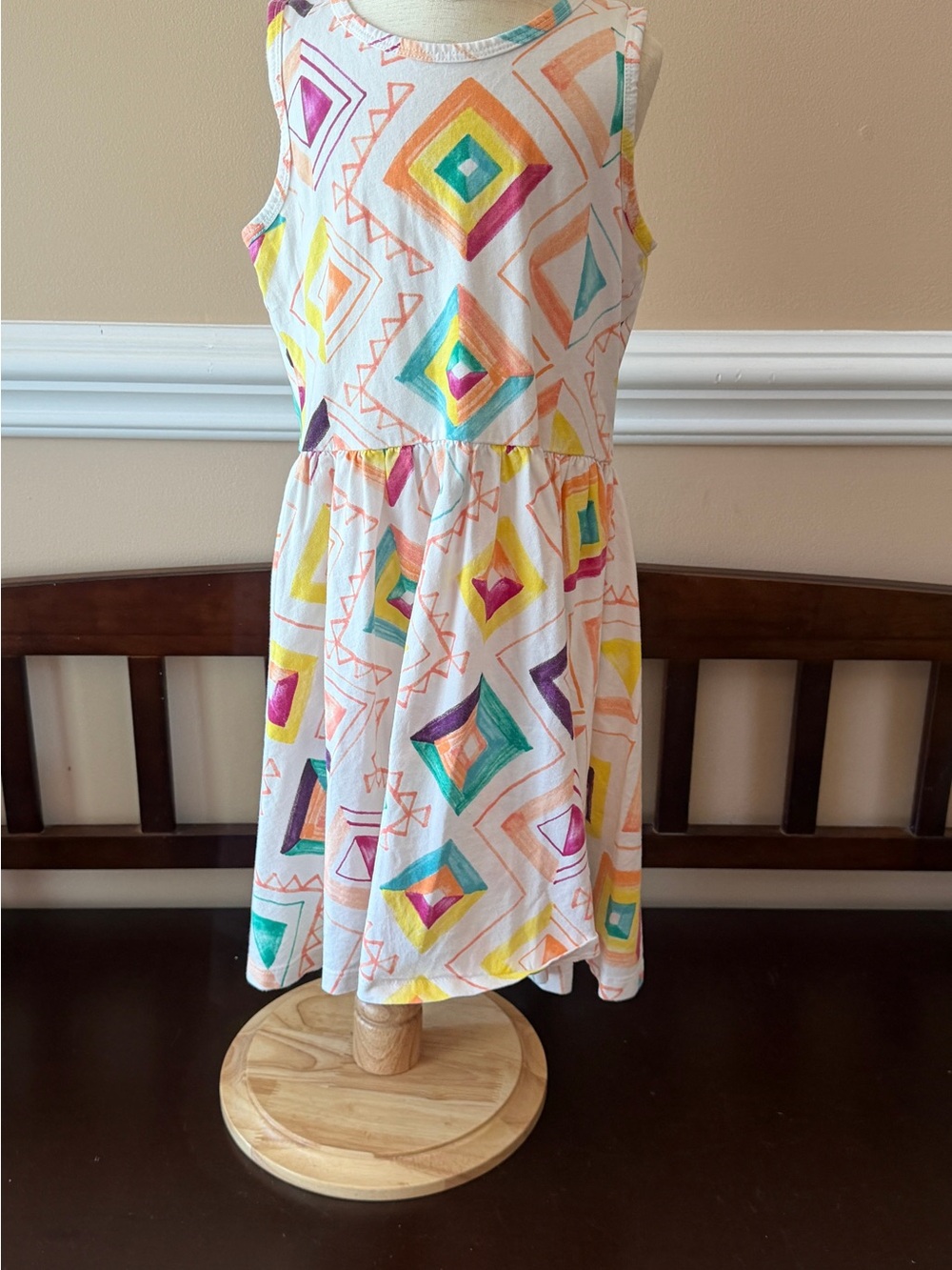 Tea Collection Diamond Print Sleeveless Dress